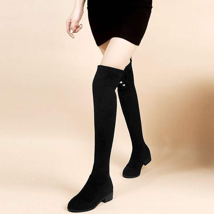Funki Findz | Boots | Women's Thigh High Block Heel Boots 4|6|8
