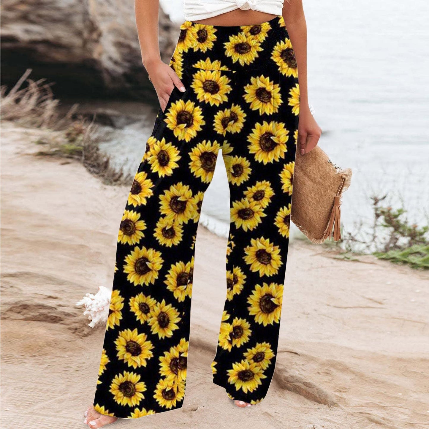 Funki Findz | Pants | Women's Boho Wide Leg Long Pants