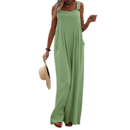 Funki Findz | Pants | Women's Elegant Wide Leg Bib Romper