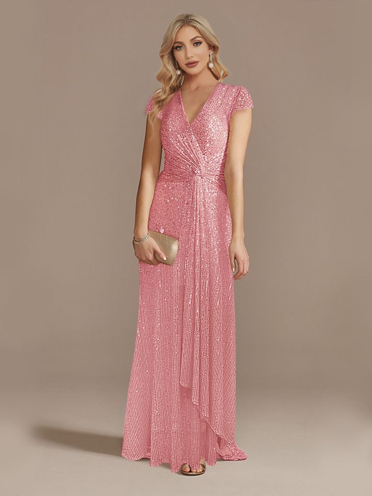 Funki Findz | Dresses | Women's Elegant Long Sequin Dress