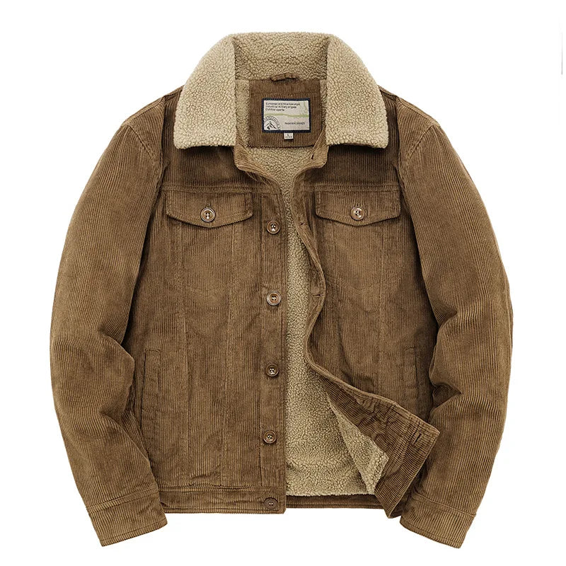 Funki Findz | Jackets | Men's Padded Corduroy Fleece Jacket
