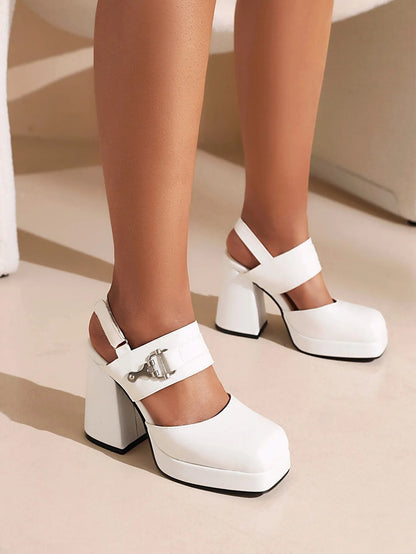 Funki Findz | Shoes | Women's High Stylish Chunky Dress Shoes