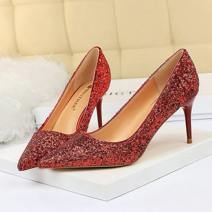 Funki Findz | Shoes | Women's High Heel Glitter Prom Pumps