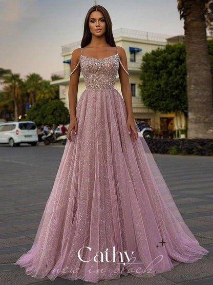 Funki Findz | Dresses | Women's Elegant Sequin Tulle Ball Gown