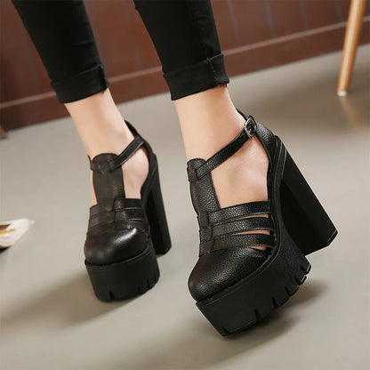 Funki Findz | Shoes | Women's Gothic Punk High Chunky Sandal