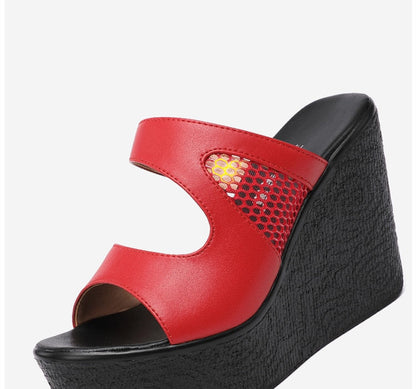 Funki Findz | Shoes | Women's Platform Wedge Mesh Sandals