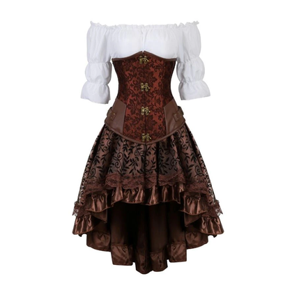 Funki Findz | Dresses | Women's Steampunk Top Corset Skirt Set