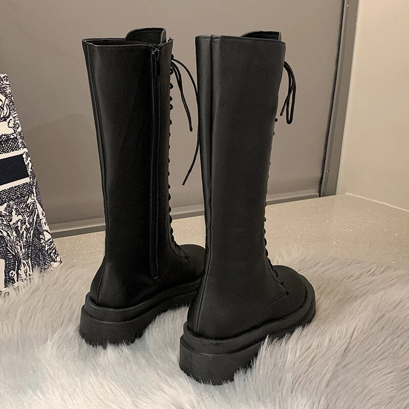 Funki Findz | Boots | Women's Gothic Lace Up High Top Boots