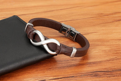 Funki Findz | Bracelets | Unisex Leather Infinity Symbol Bracelets