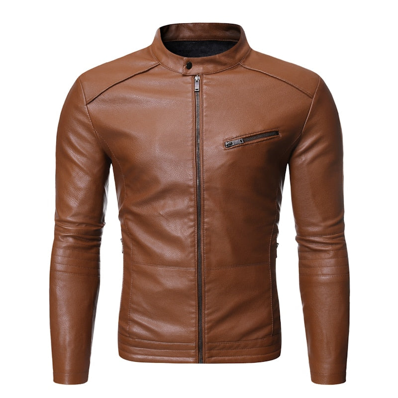 Funki Findz | Jackets | Men's Women's Slim PU Leather Jacket