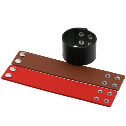 Funki Findz | Bracelets | Men's Women's Punk Wide Leather Cuff