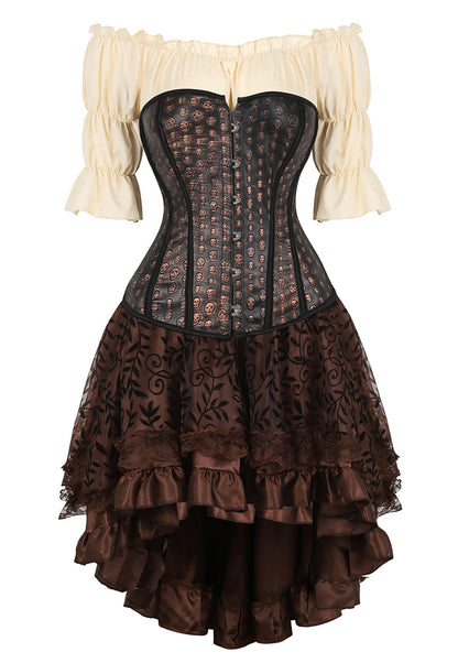 Funki Findz | Dresses | Women's Steampunk Top Corset Skirt Set