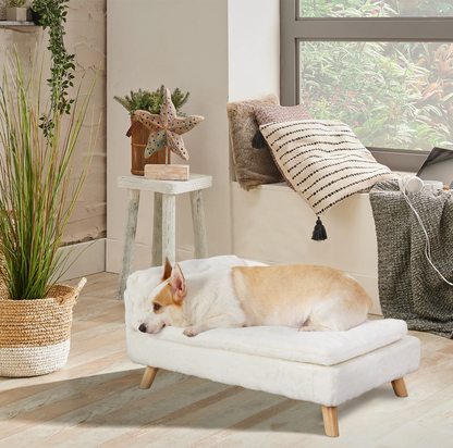 Funki Findz | Pet Beds | Luxury Dog Cat Raised Chaise Lounge