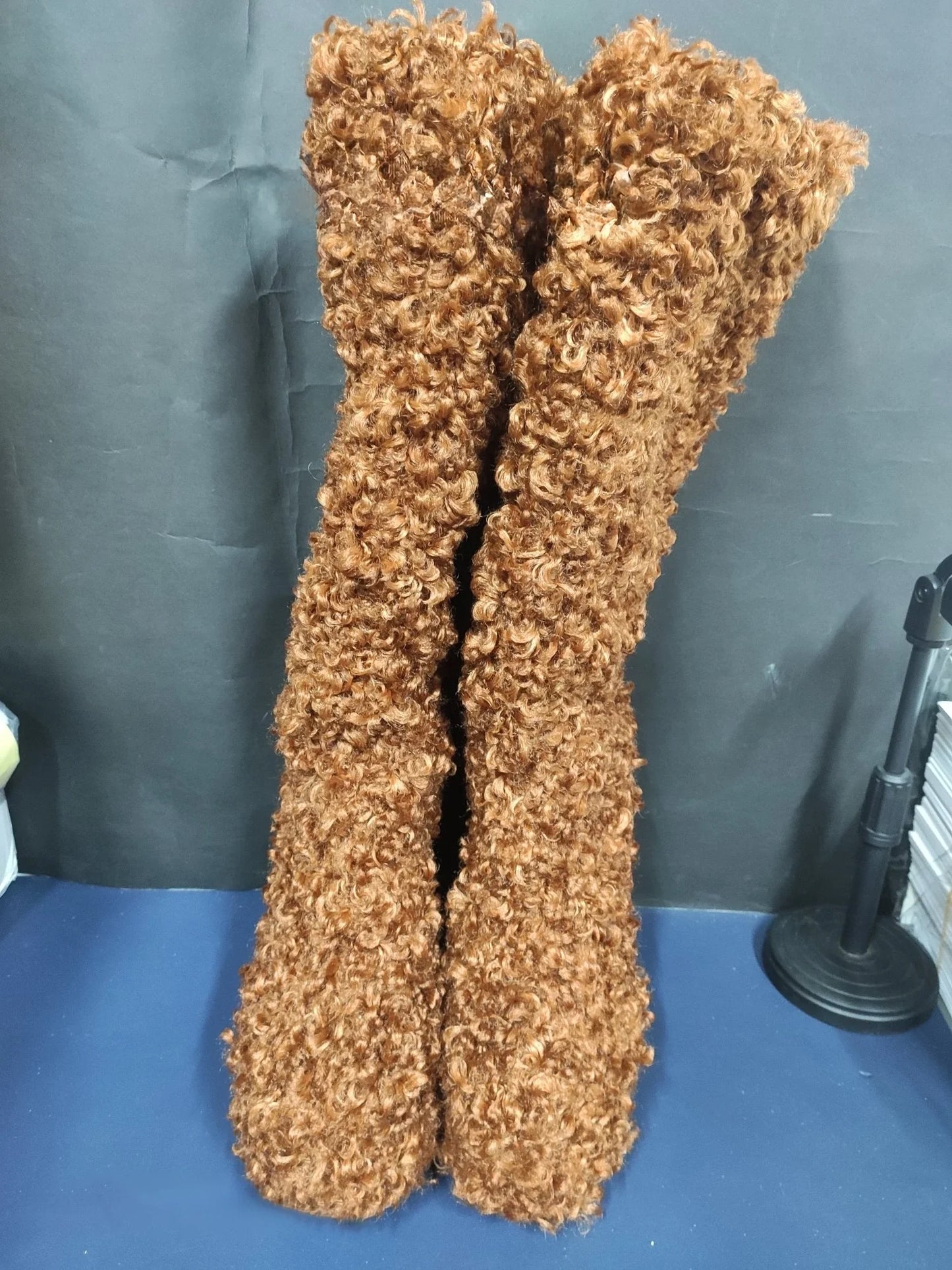 Funki Findz | Boots | Women's Knee-High Fuzzy Platform Boots