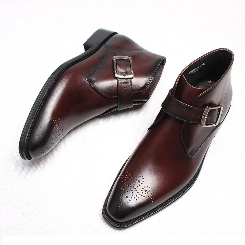 Funki Findz | Boots | Men's Luxury Genuine Leather Ankle Boots