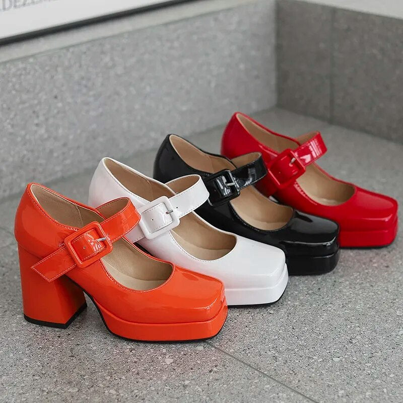 Funki Findz | Shoes | Women's Gothic Mary Jane Patent Heels