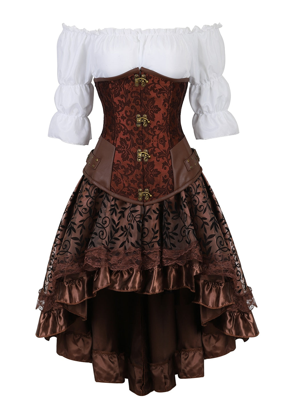 Funki Findz | Dresses | Women's Steampunk Top Corset Skirt Set