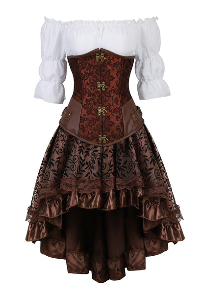 Funki Findz | Dresses | Women's Steampunk Top Corset Skirt Set