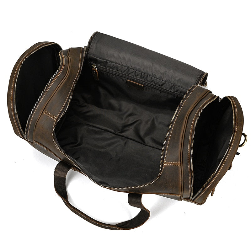 Funki Findz | Bags | Travel Bags | Men's Leather Overnight Bag