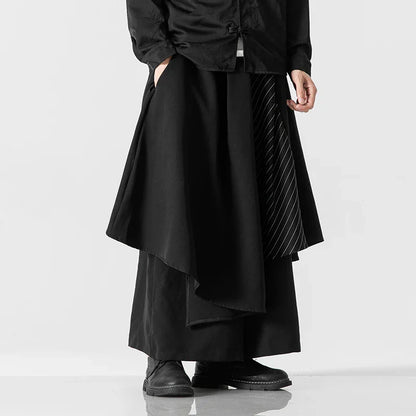 Funki Findz | Skirts | Men's Japanese Style Wide Leg Skirt/Pant