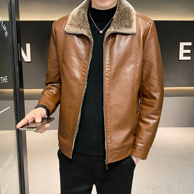 Funki Findz | Jackets | Men's Luxury Faux Leather Winter Jacket