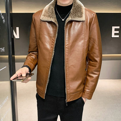Funki Findz | Jackets | Men's Luxury Faux Leather Winter Jacket