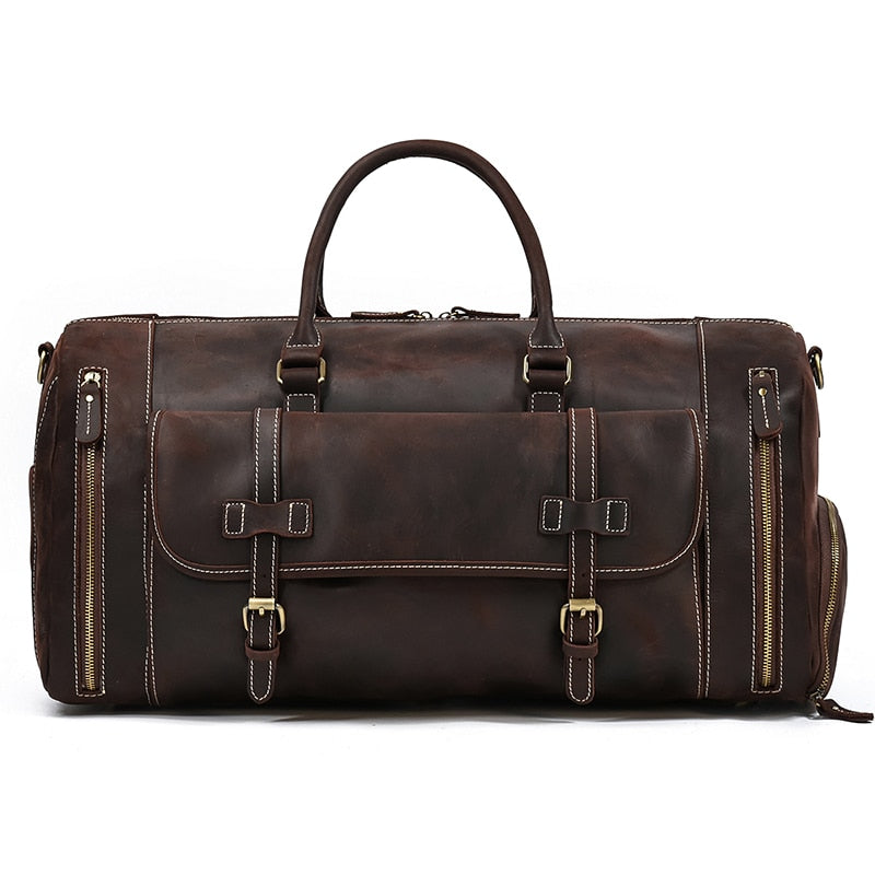 Funki Findz | Bags | Travel Bags | Men's Leather Overnight Bag