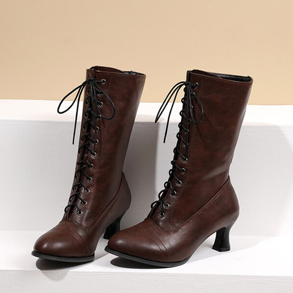 Funki Findz | Boots | Women's Victorian Style Lace Up Boots