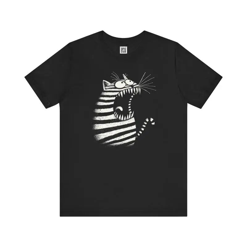 Funki Findz | Shirts | Unisex Growling Cat Printed T-Shirt