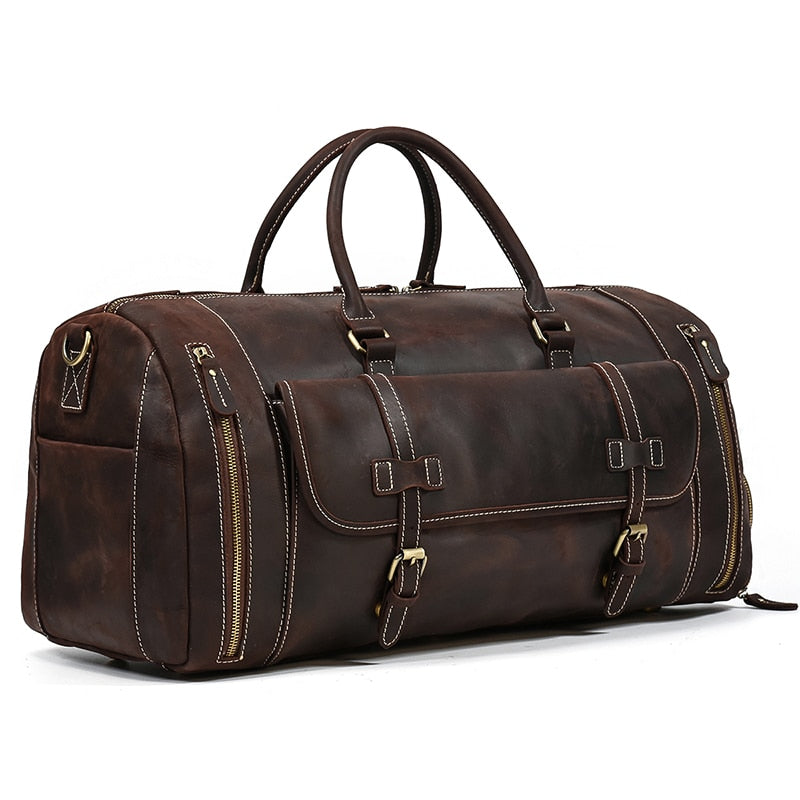 Funki Findz | Bags | Travel Bags | Men's Leather Overnight Bag