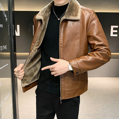 Funki Findz | Jackets | Men's Luxury Faux Leather Winter Jacket