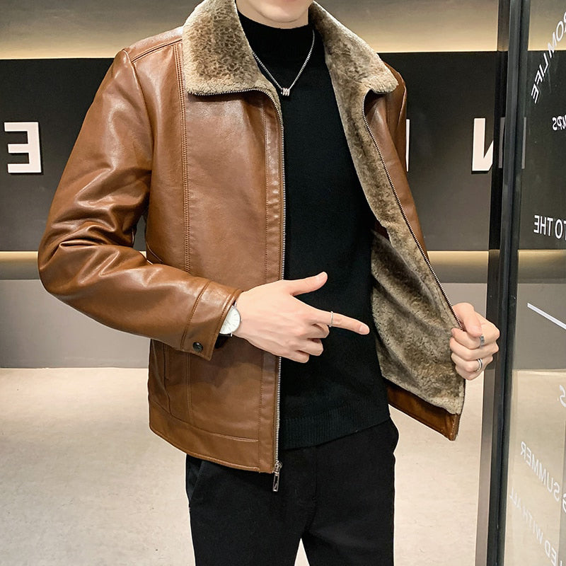 Funki Findz | Jackets | Men's Luxury Faux Leather Winter Jacket