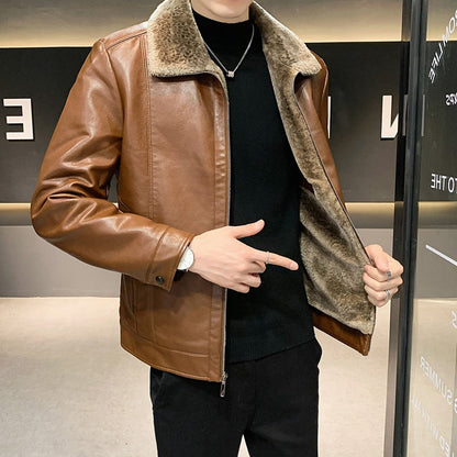 Funki Findz | Jackets | Men's Luxury Faux Leather Winter Jacket