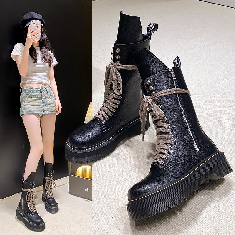 Funki Findz | Boots | Women's Mid Calf Biker Style Punk Boots