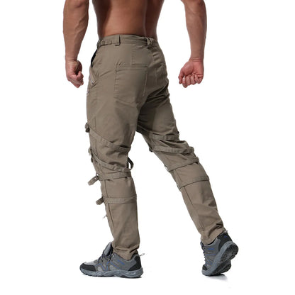Funki Findz | Pants | Men's Gothic Punk Buckle Strap Zip Pants