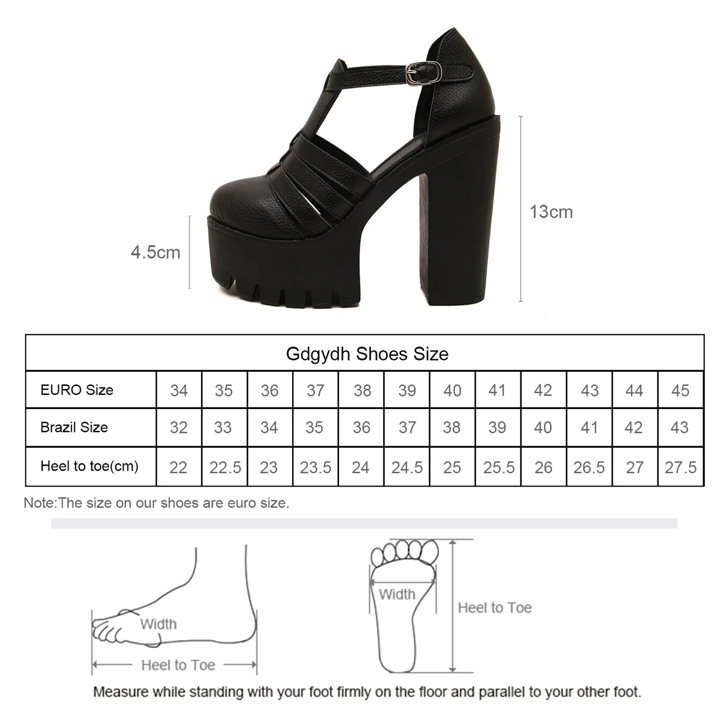 Funki Findz | Shoes | Women's Gothic Punk High Chunky Sandal