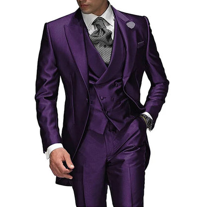 Funki Findz | Suits | Men's Custom 3 Pcs Grooms Suit | Tailcoat