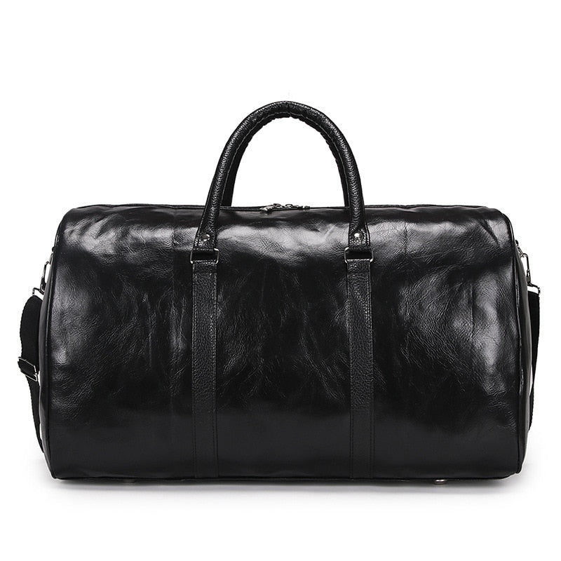 Funki Findz | Bags | Travel Bags | Faux Leather Overnight Bag
