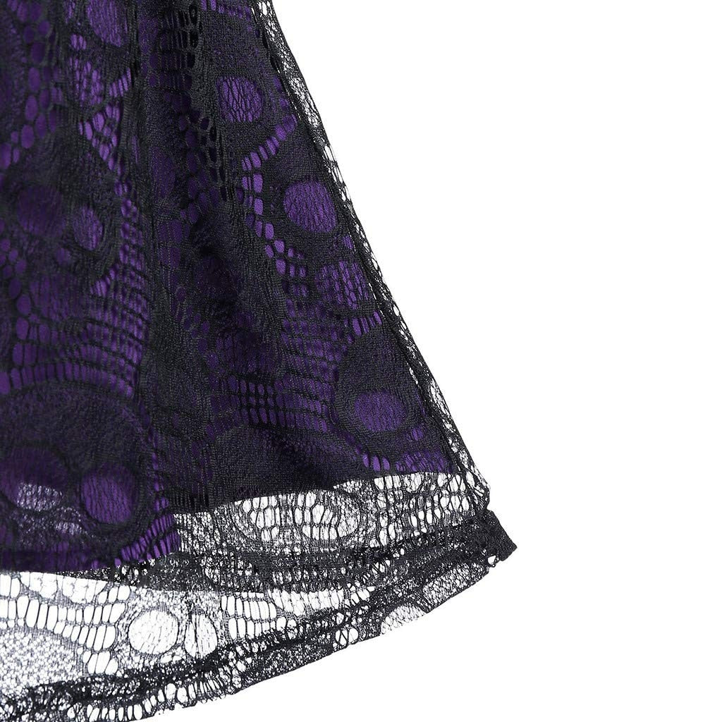 Funki Findz | Dresses | Women's Gothic Skull Lace Mini Dress