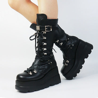Funki Findz | Boots | Women's New Gothic Style Platform Boots