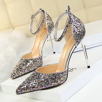 Funki Findz | Shoes | Women's Sparkly Glitter Wedding Sandals