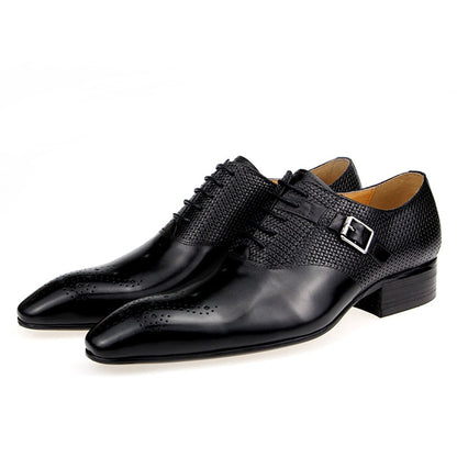 Funki Findz | Shoes | Men's Luxury Leather Brogue Dress Shoe