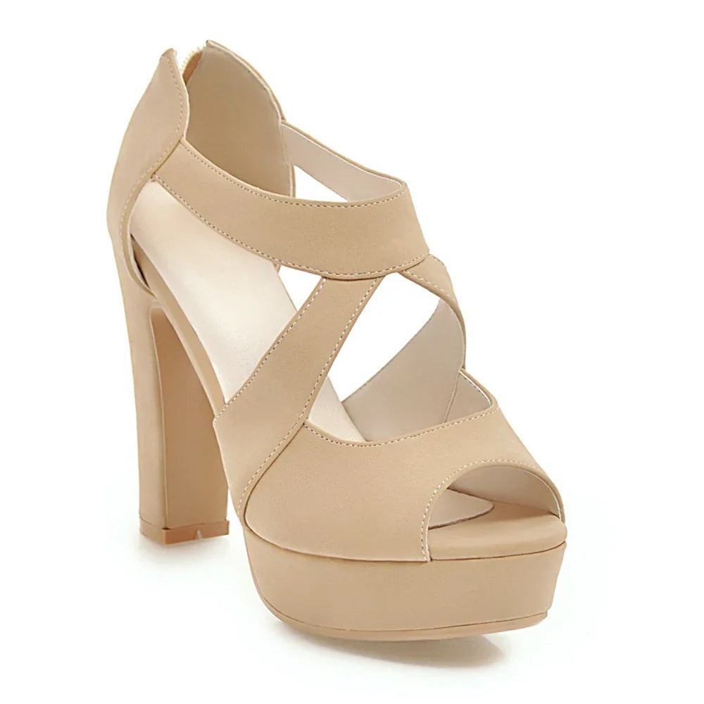 Funki Findz | Shoes | Women's Block Heel High Platform Sandal