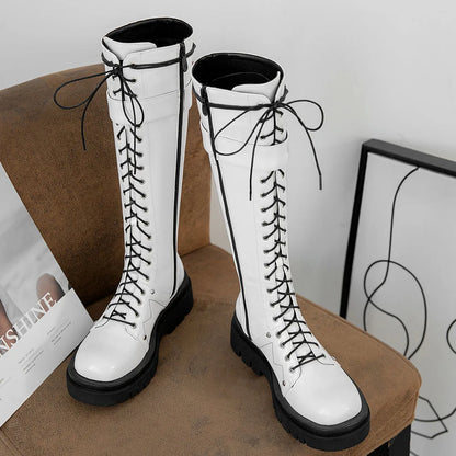 Funki Findz | Boots | Women's Gothic Big Buckle Knee High Boot