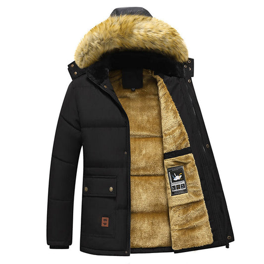 Funki Findz | Jackets | Men's Warm Winter Hooded Fleece Parka