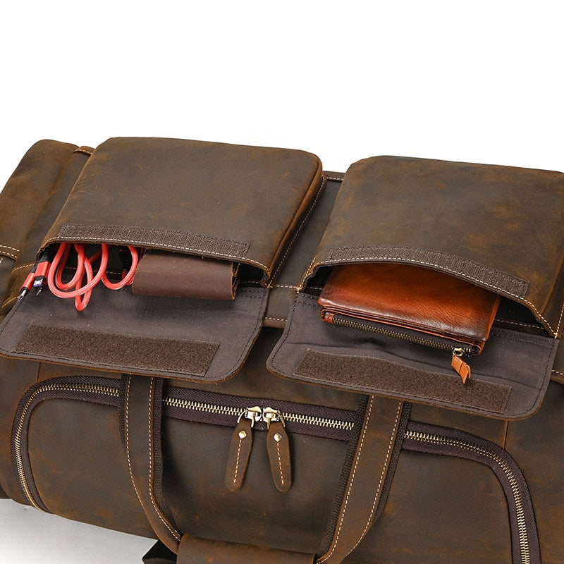 Funki Findz | Bags | Travel Bags | Men's Leather Overnight Bag