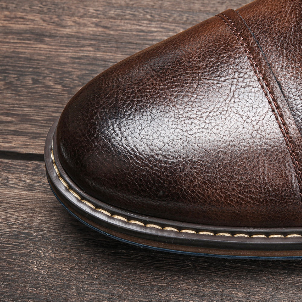 Funki Findz | Boots | Men's Leather Dress Boot | Retro Ankle Boot