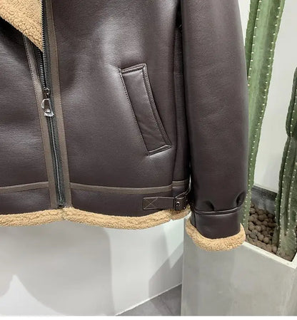 Funki Findz | Jackets | Men's Faux Leather Fleece Bomber Jacket