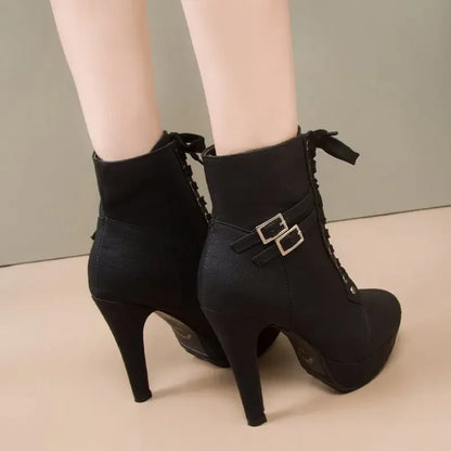 Funki Findz | Boots | Women's High Heel Platform Ankle Boots