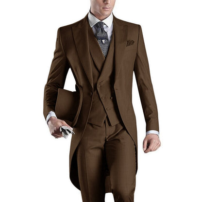 Funki Findz | Suits | Men's Custom 3 Pcs Grooms Suit | Tailcoat